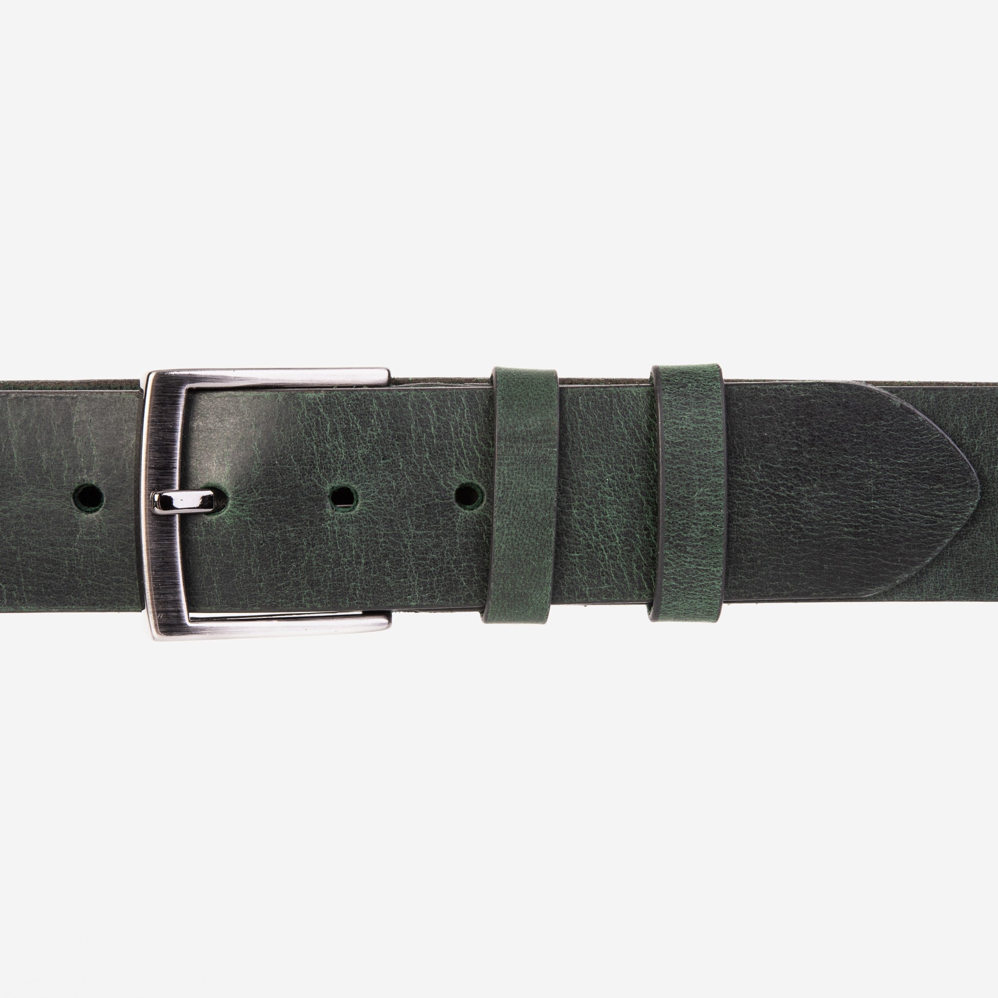 The Prime Forest Green Leather Belt - Vinci Leather