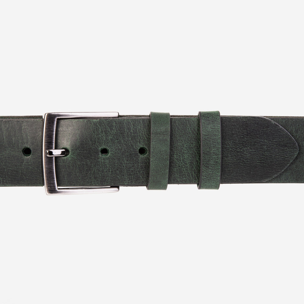The Prime Forest Green Leather Belt - Vinci Leather