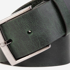The Prime Forest Green Leather Belt - Vinci Leather
