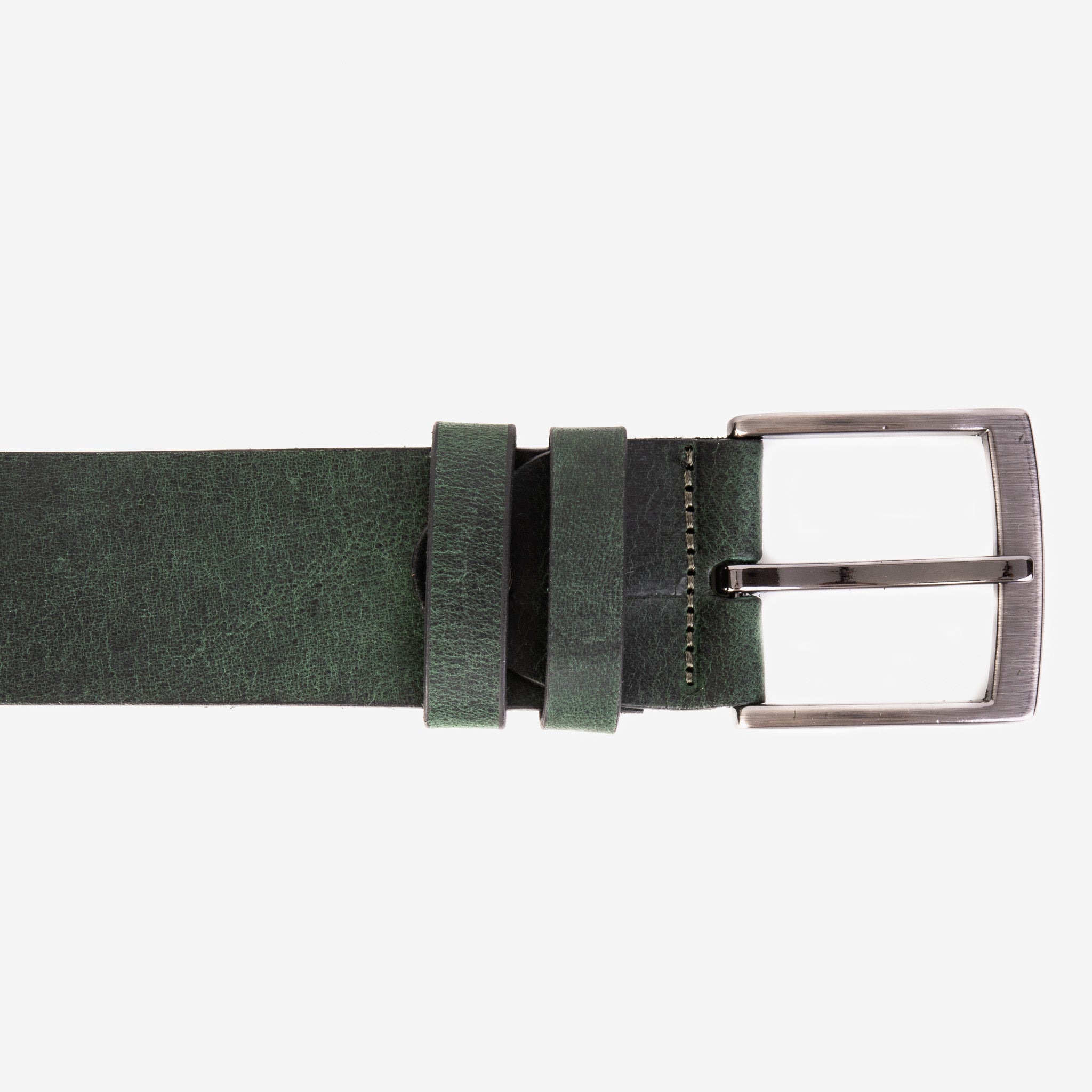 The Prime Forest Green Leather Belt - Vinci Leather