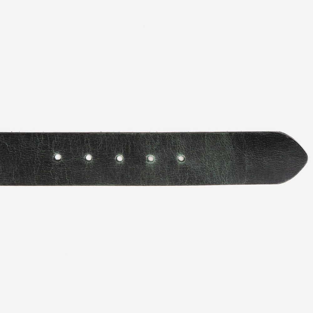 The Prime Forest Green Leather Belt - Vinci Leather