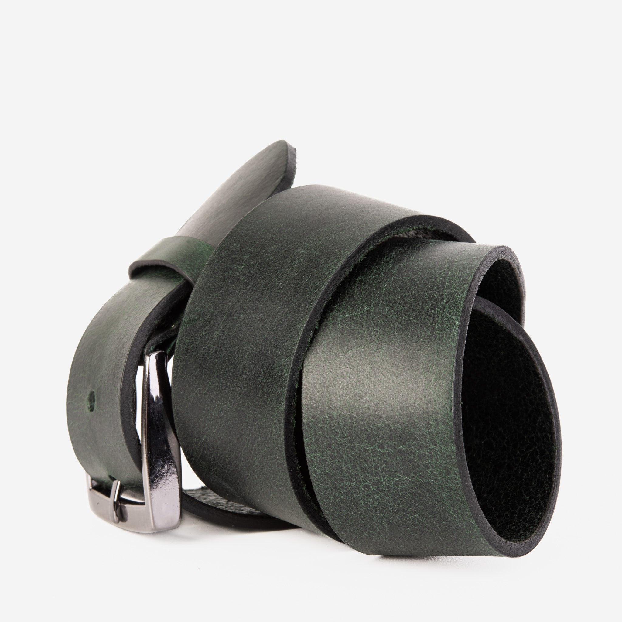 The Prime Forest Green Leather Belt - Vinci Leather