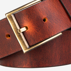 The Prime Burnt Sienna Leather Belt - Vinci Leather
