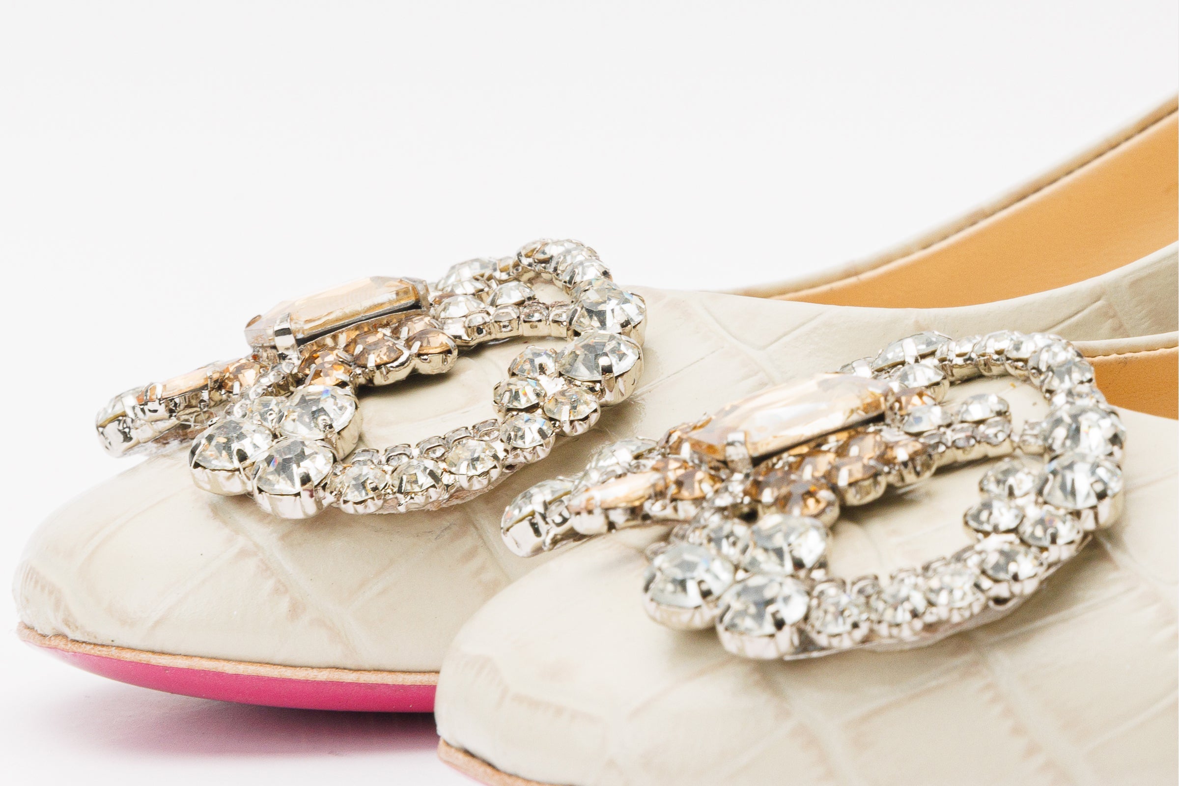 The Foggia Beige Leather Block Heel Pump Shoe - Vinci Leather