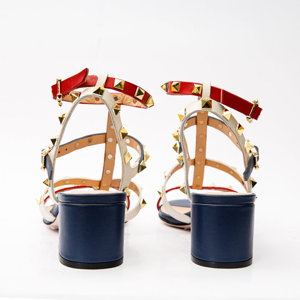 The Nejapa Multicolor Multi Strap Leather Sandal - Vinci Leather