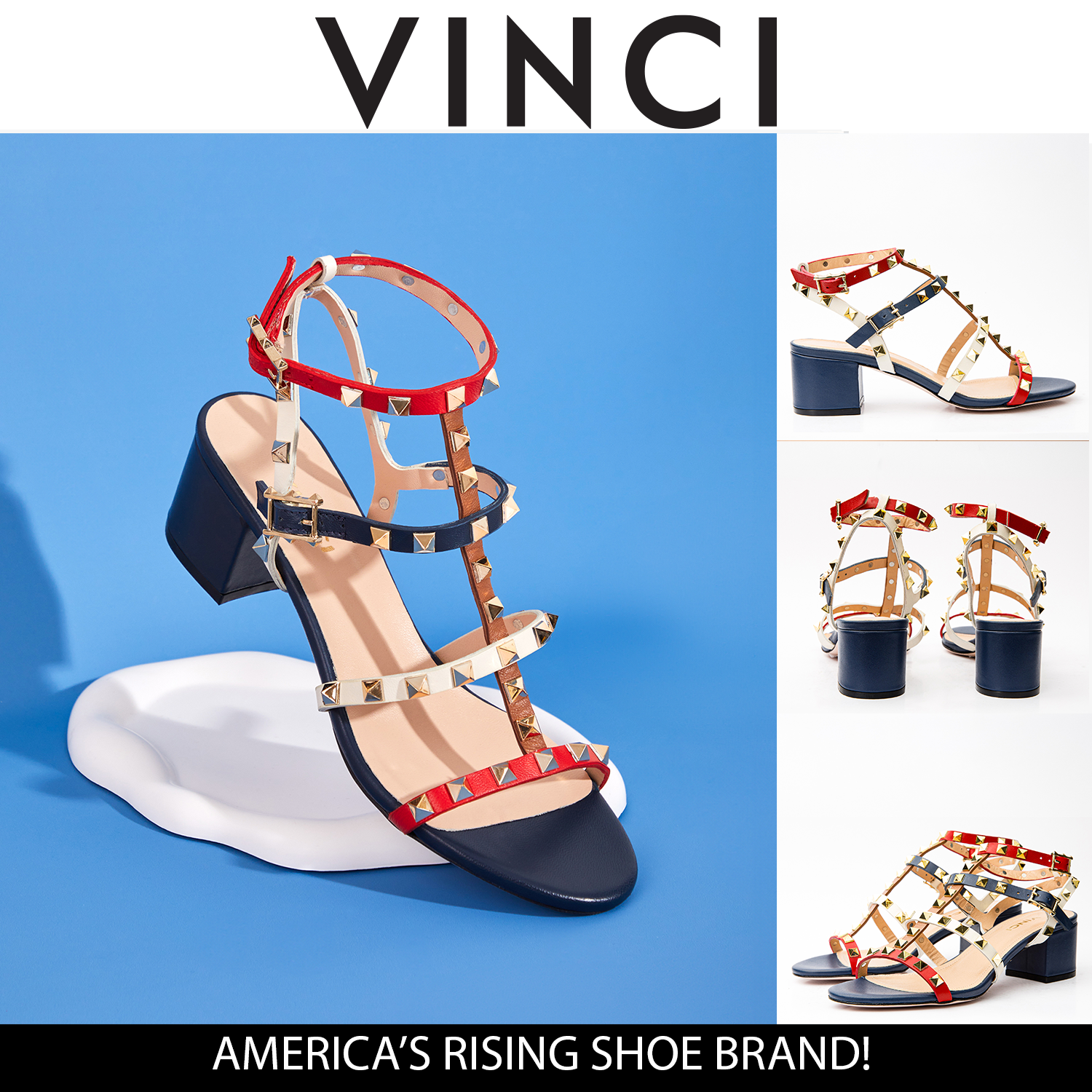 The Nejapa Multicolor Multi Strap Leather Sandal - Vinci Leather