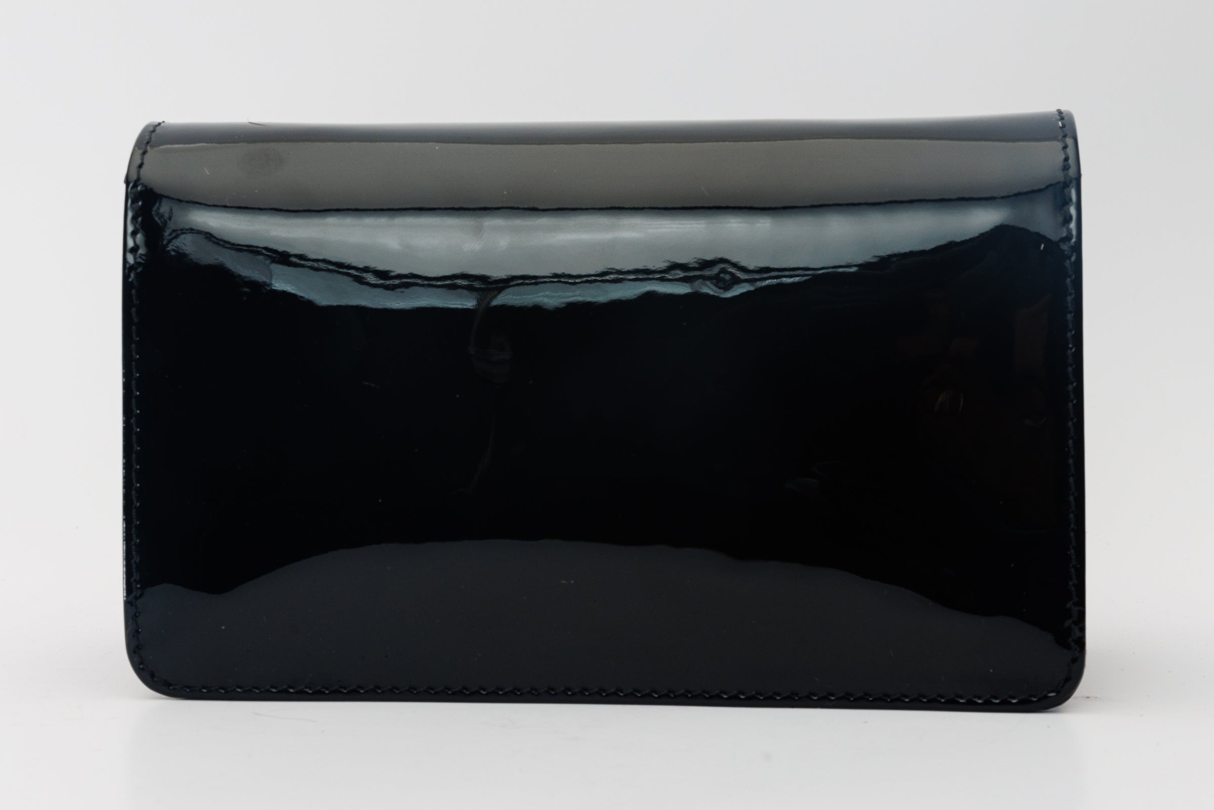 The Vigo Black Patent Leather Handbag - Vinci Leather