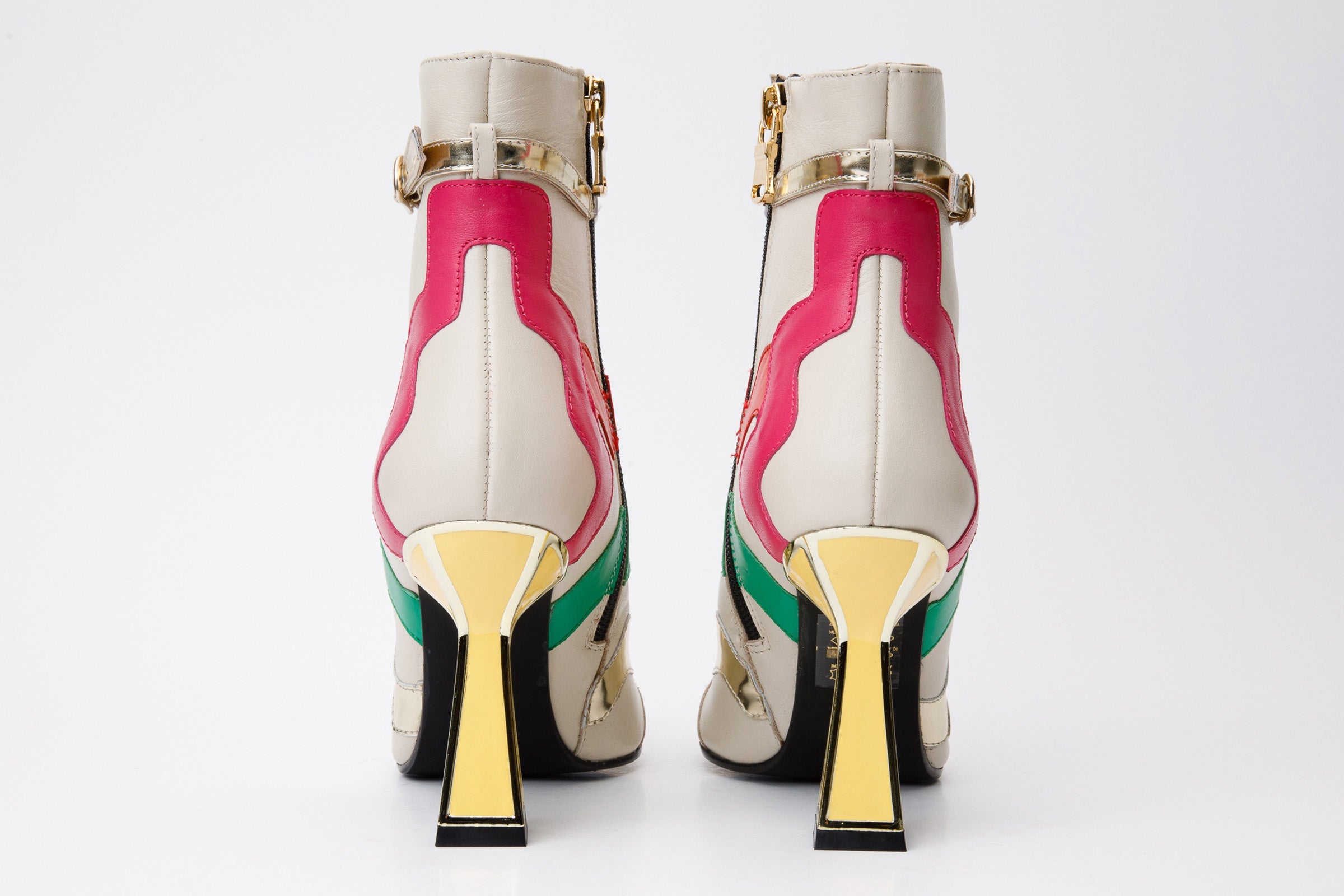 The Tario Cream Leather Ankle Boot - Vinci Leather