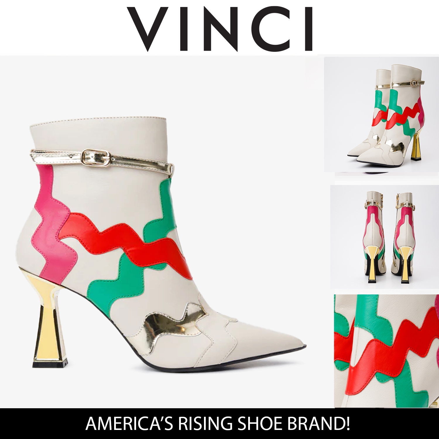 The Tario Cream Leather Ankle Boot - Vinci Leather