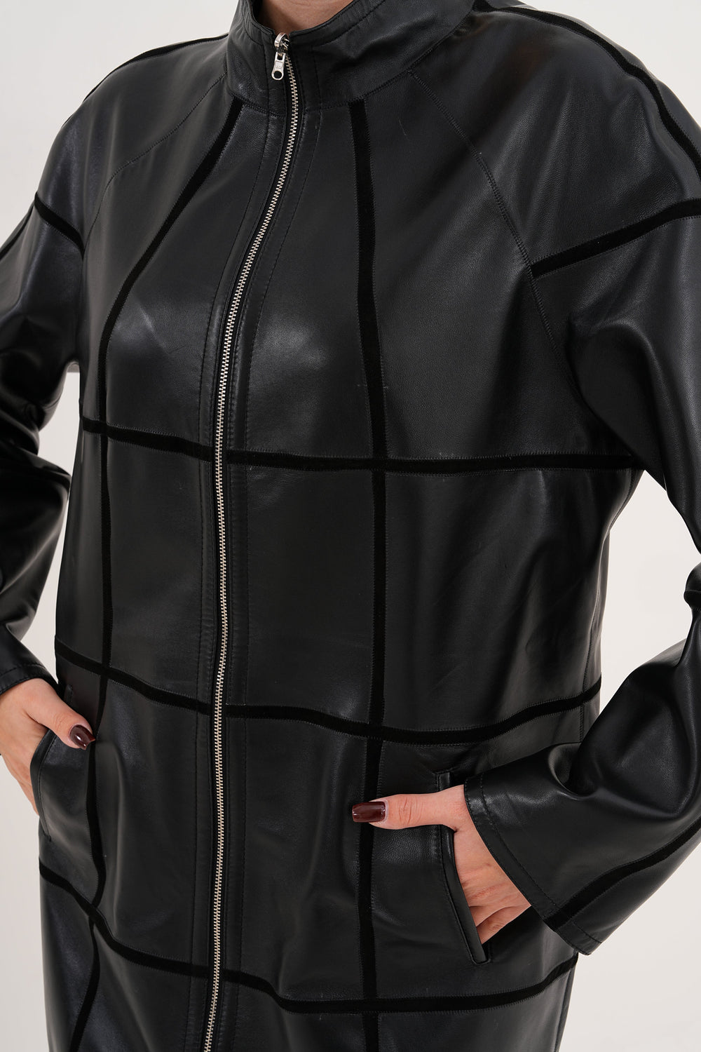 The Prado Reversible Black Leather Leather Jacket - Vinci Leather