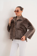 The Geneva Reversible Shearling Leather Jacket - Vinci Leather