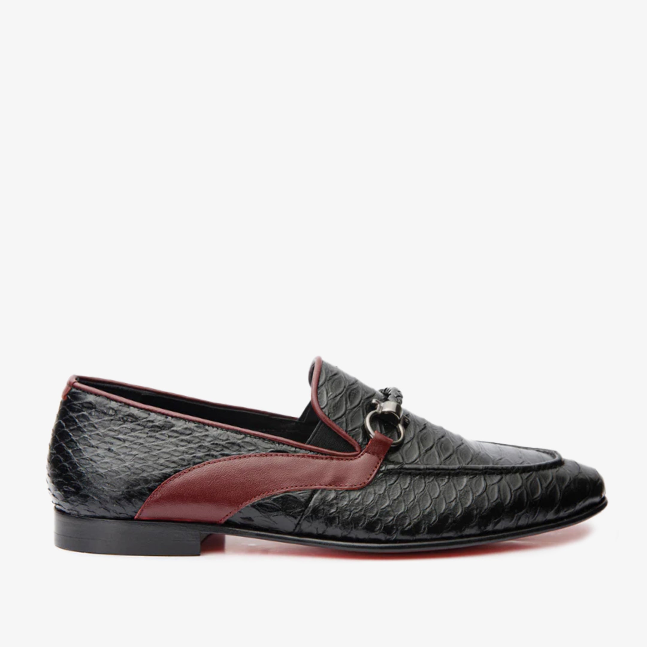 The Milano Black Shoe Bit Loafer  Shoe Final Sale! - Vinci Leather