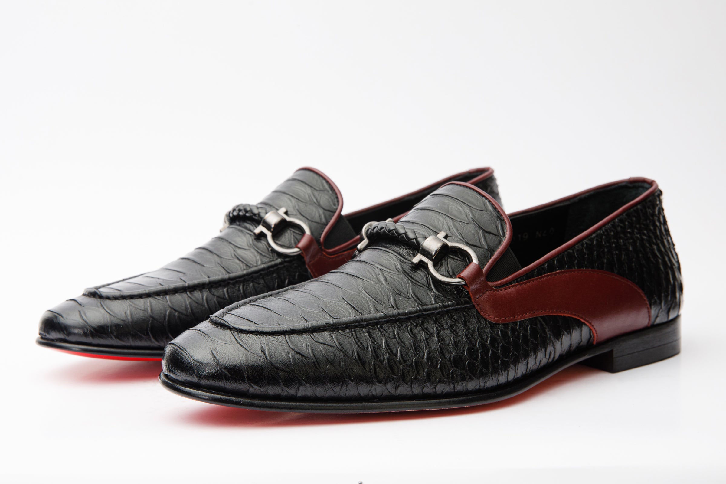The Milano Black Shoe Bit Loafer  Shoe Final Sale! - Vinci Leather