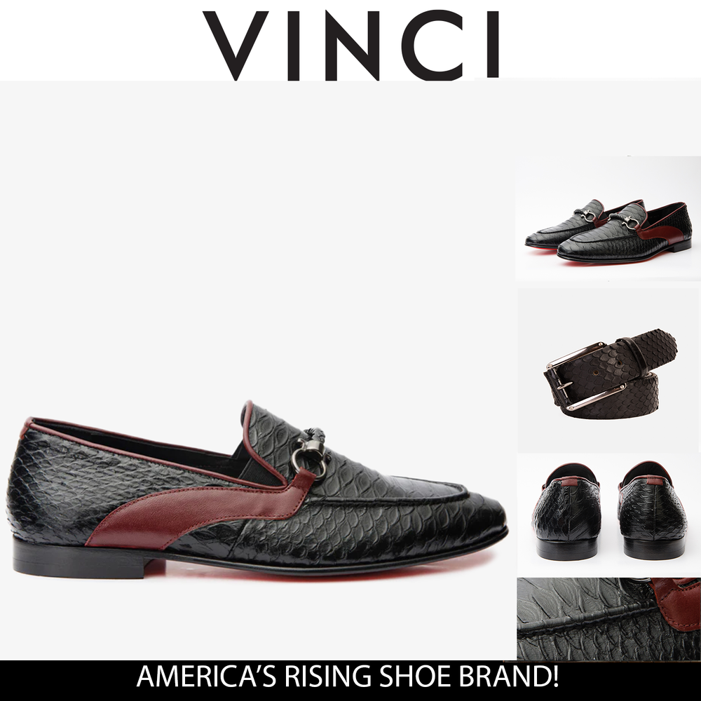 The Milano Black Shoe Bit Loafer  Shoe Final Sale! - Vinci Leather