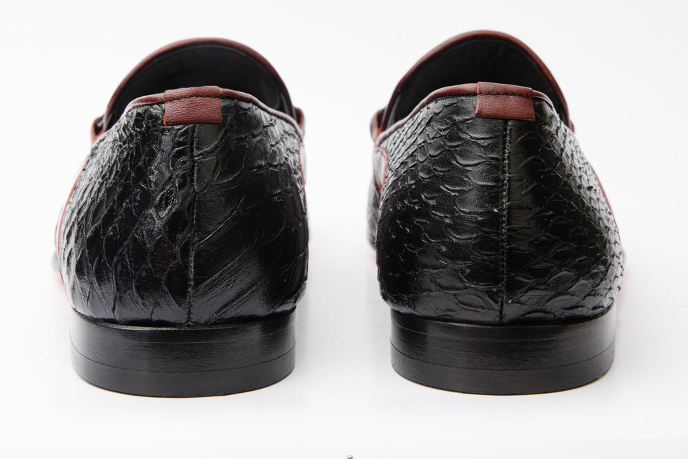 The Milano Black Shoe Bit Loafer  Shoe Final Sale! - Vinci Leather