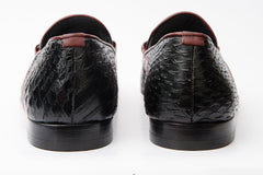 The Milano Black Shoe Bit Loafer  Shoe Final Sale! - Vinci Leather