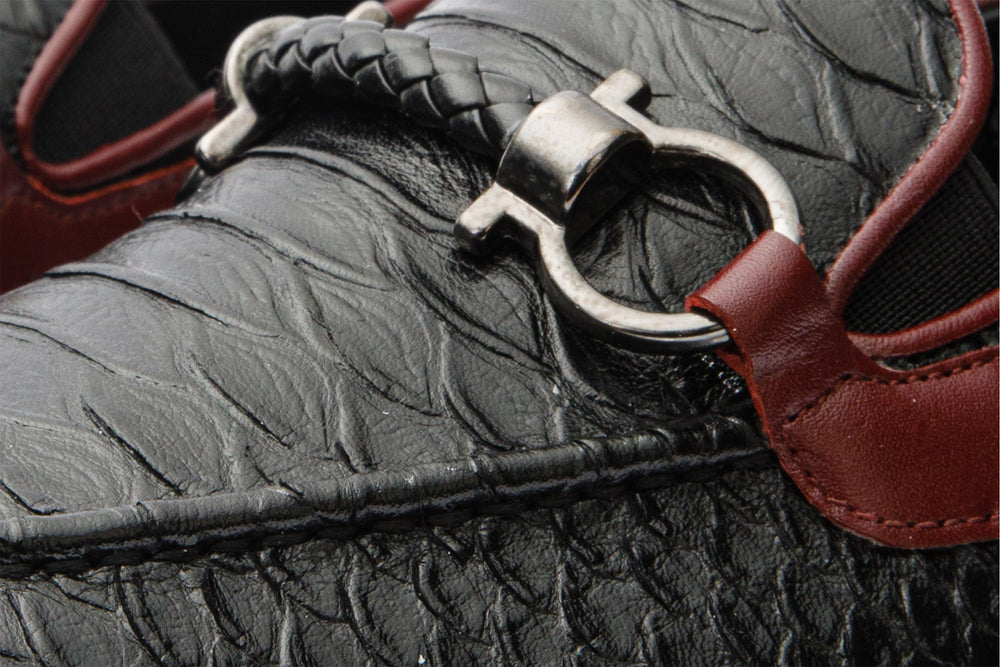 The Milano Black Shoe Bit Loafer  Shoe Final Sale! - Vinci Leather