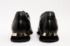 The Infanta Black Spike Leather  Sneaker Limited Edition - Vinci Leather