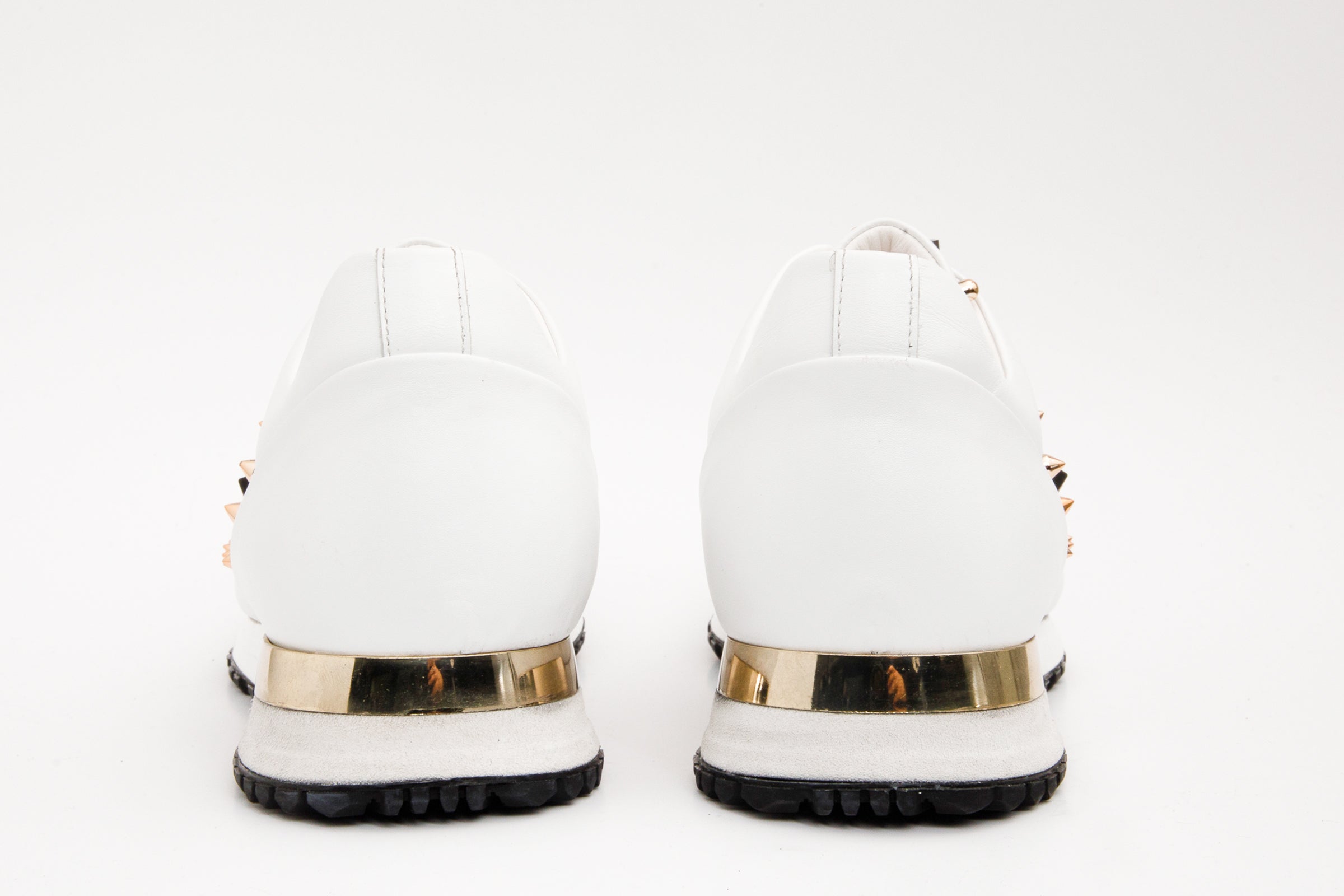 The Infanta White Spike Leather Sneaker Limited Edition - Vinci Leather