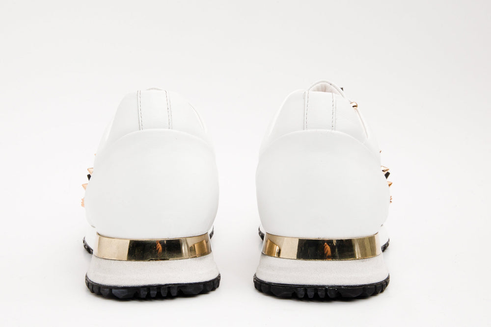The Infanta White Spike Leather Sneaker Limited Edition - Vinci Leather