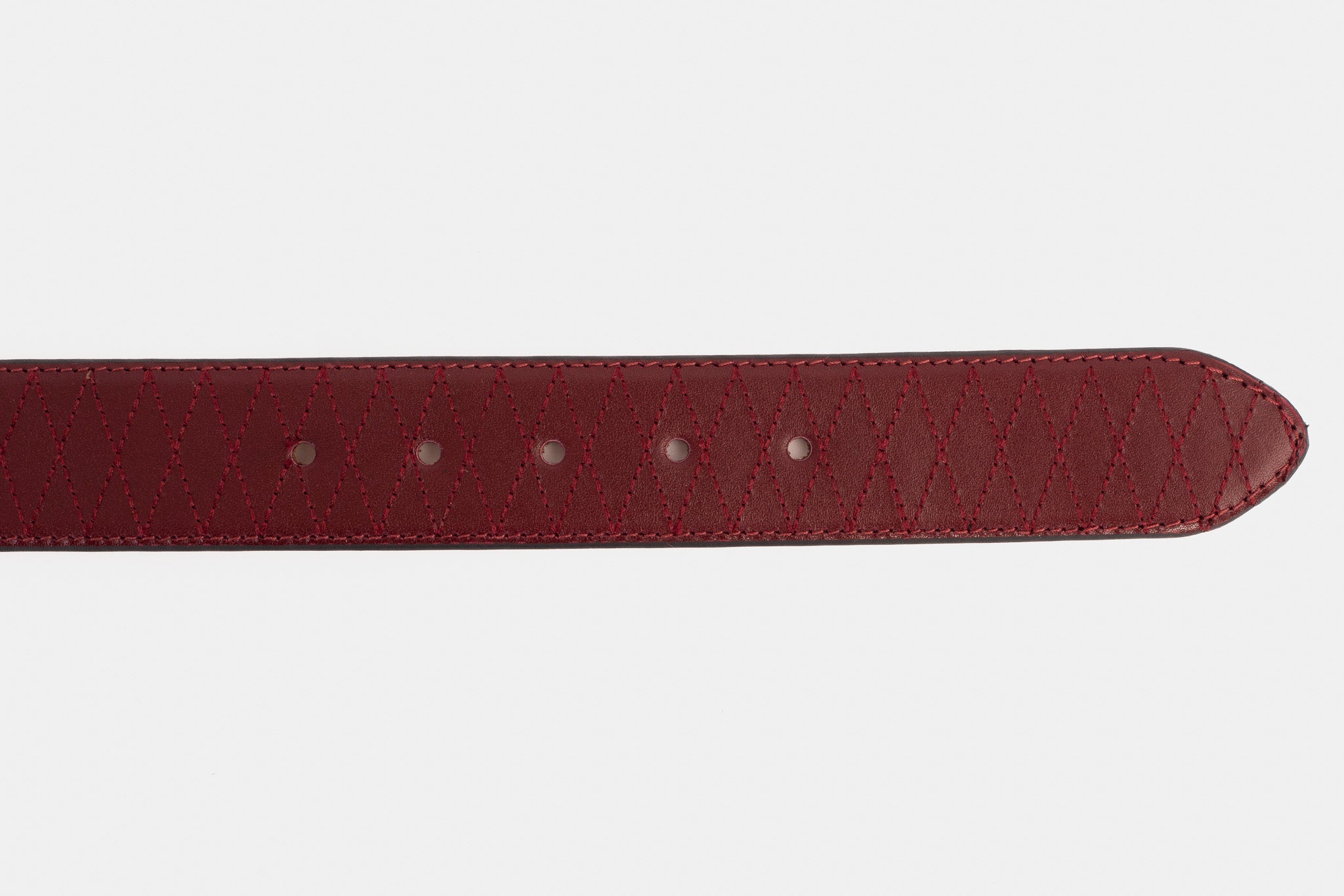 The Adler Burgundy Leather Belt - Vinci Leather