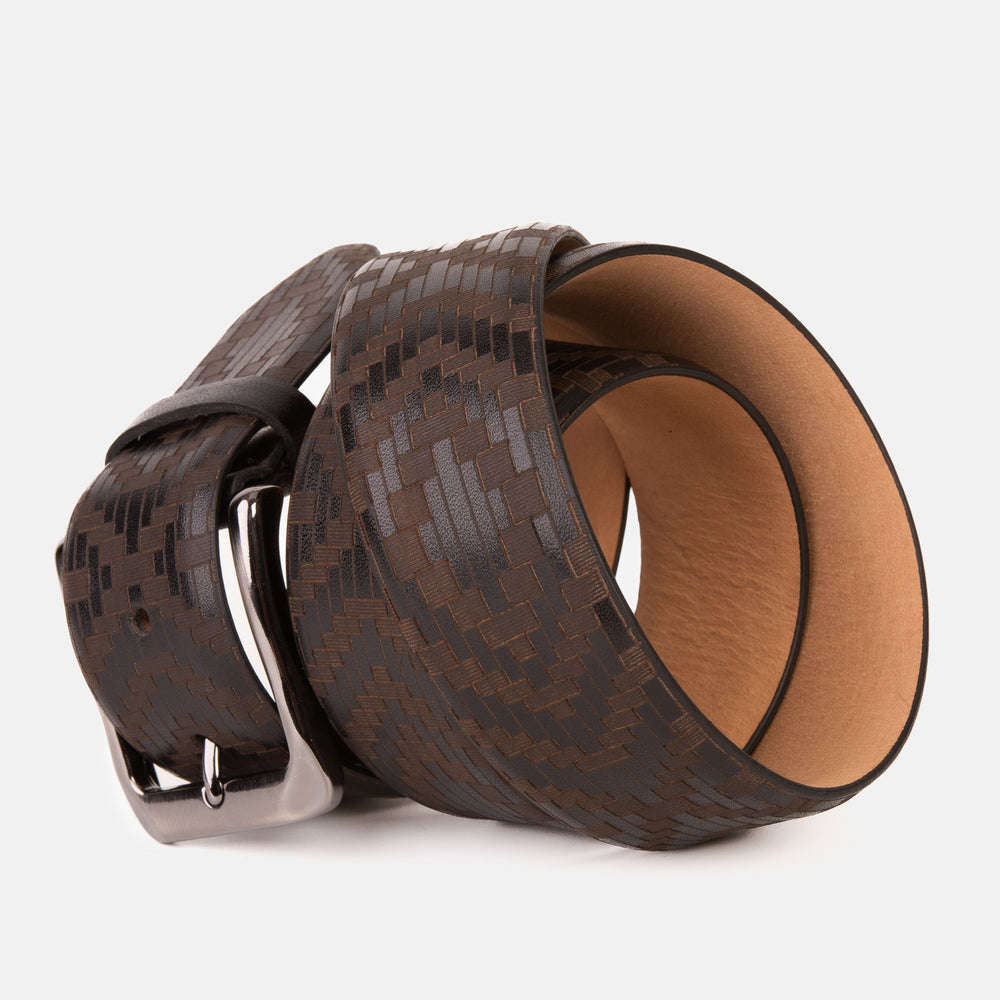 The Meram Black Calfskin Belt - Vinci Leather