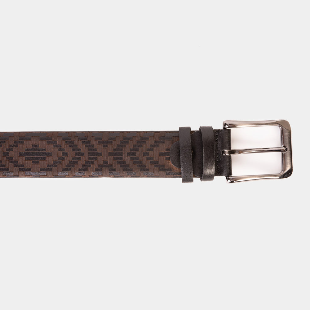 The Meram Black Calfskin Belt - Vinci Leather