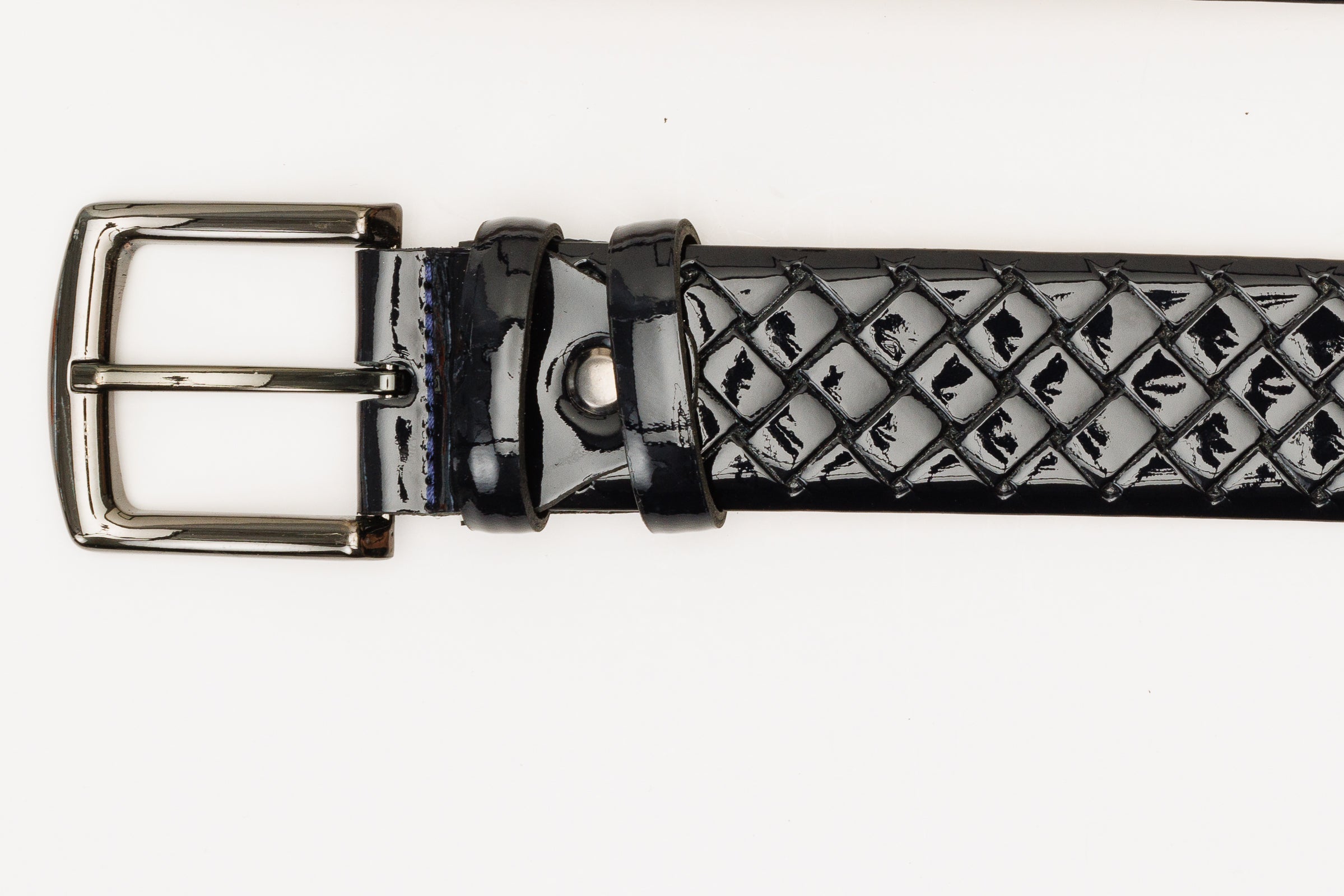 The Rico Navy Color Calfskin Belt - Vinci Leather