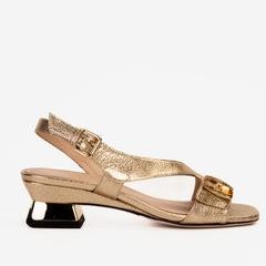 The Iconic Gold Leather Sandal - Vinci Leather