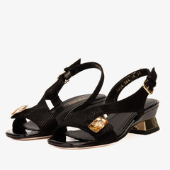 The Iconic Black Leather Sandal - Vinci Leather