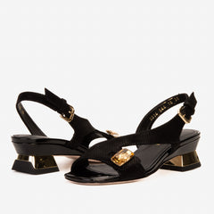 The Iconic Black Leather Sandal - Vinci Leather