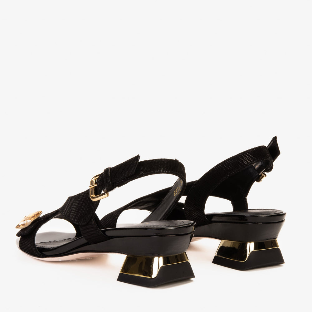 The Iconic Black Leather Sandal - Vinci Leather