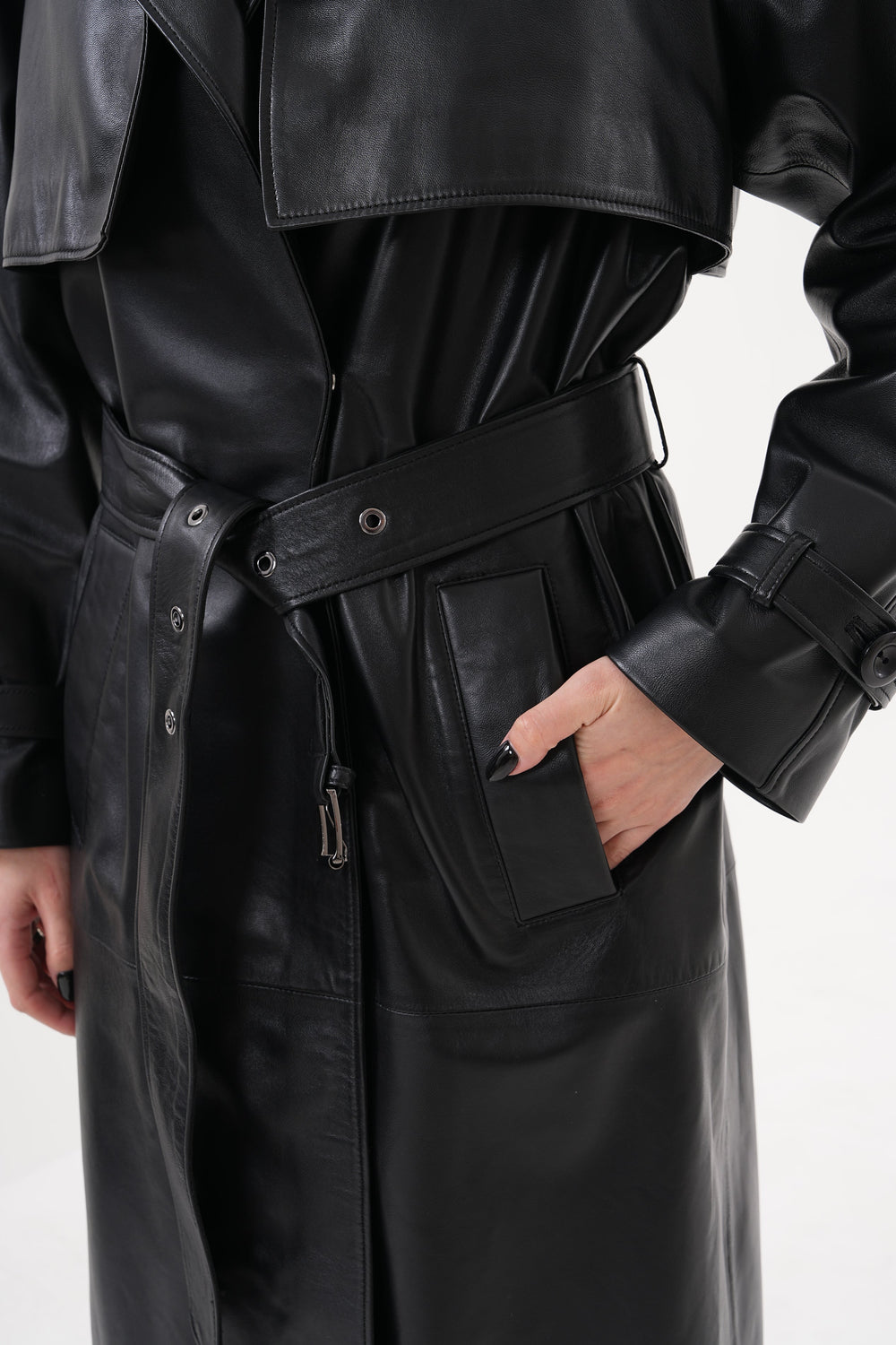 The Raven Black Leather Jacket - Vinci Leather
