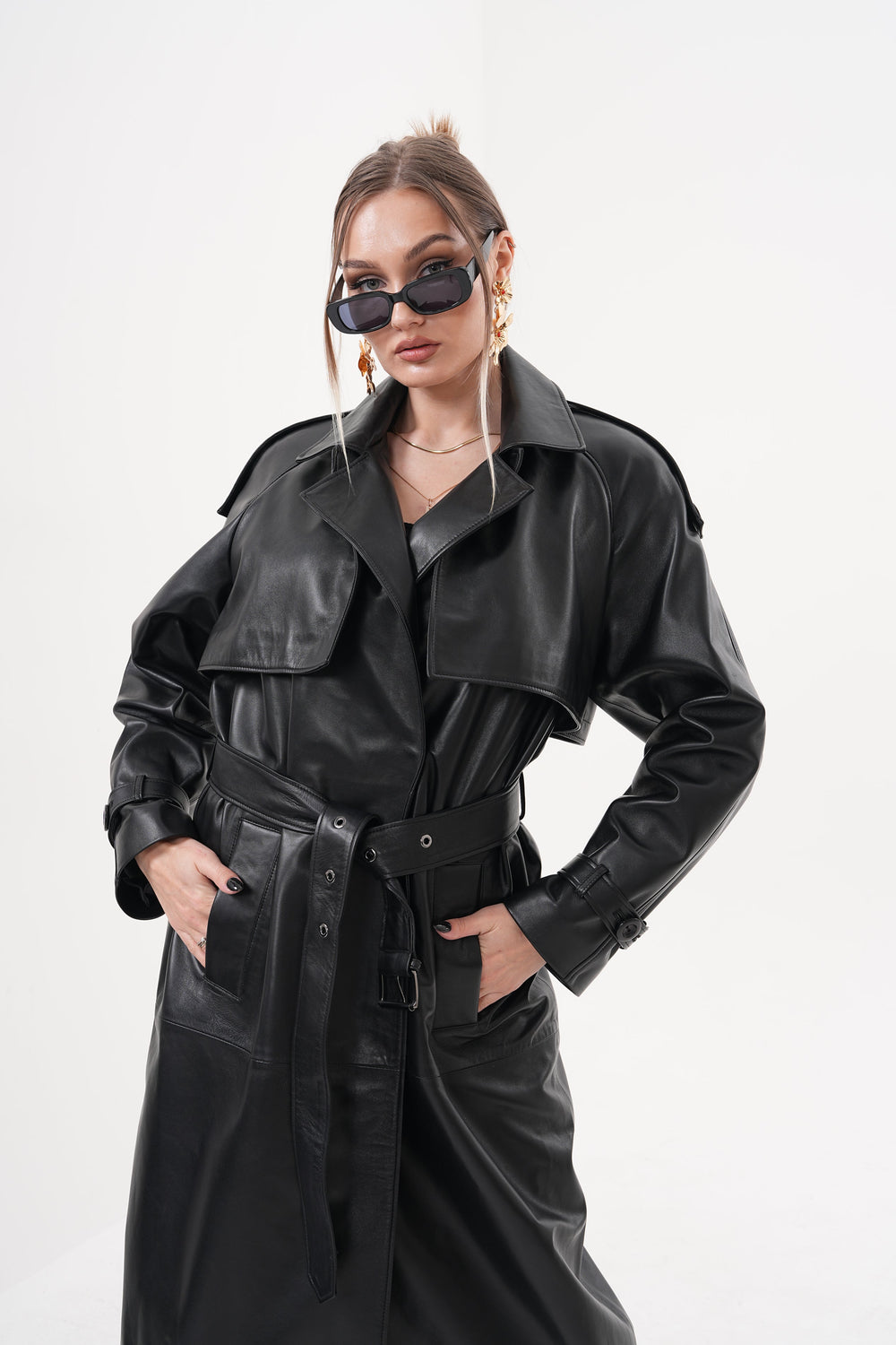 The Raven Black Leather Jacket - Vinci Leather
