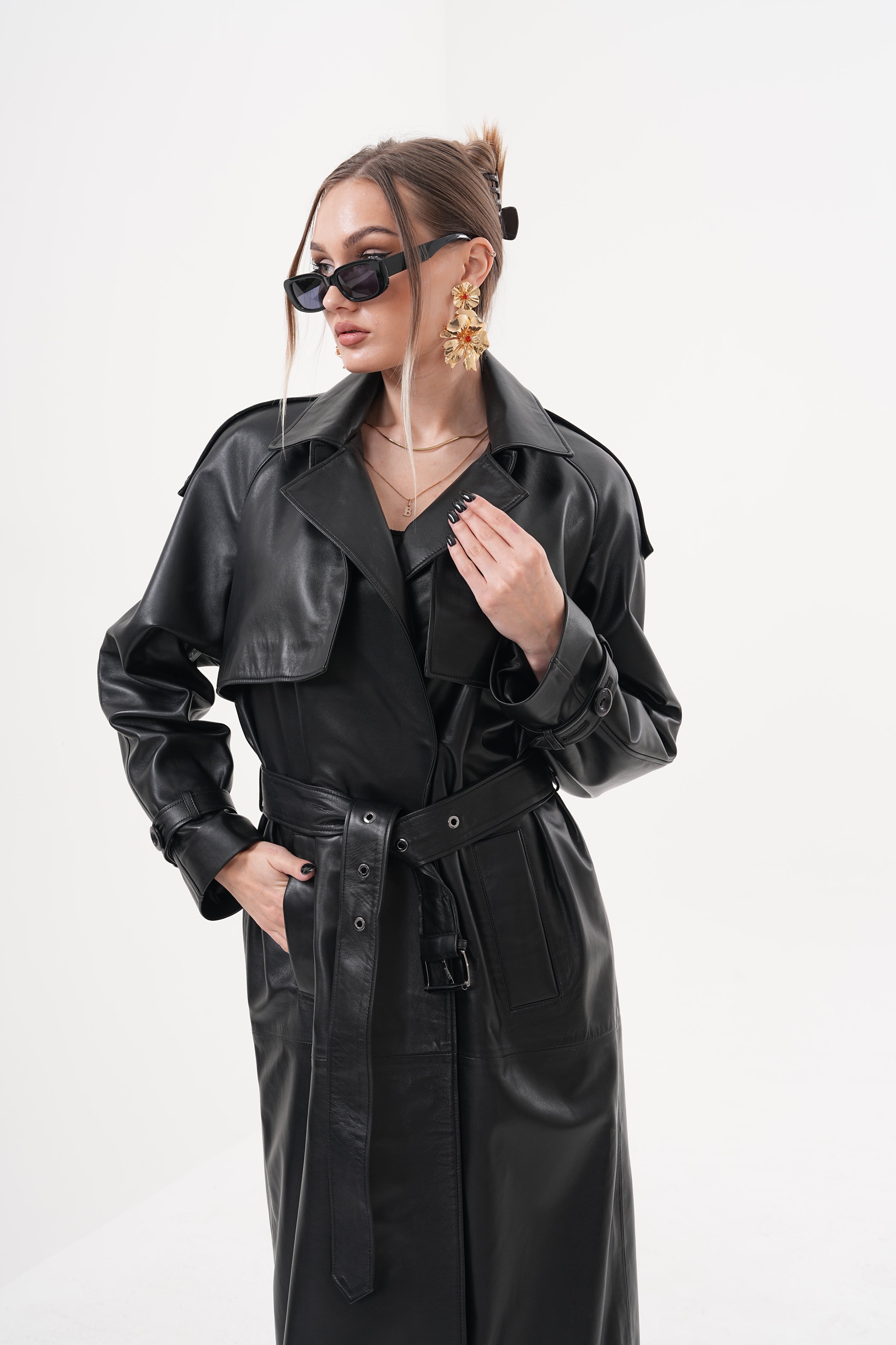 The Raven Black Leather Jacket - Vinci Leather