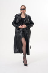 The Raven Black Leather Jacket - Vinci Leather