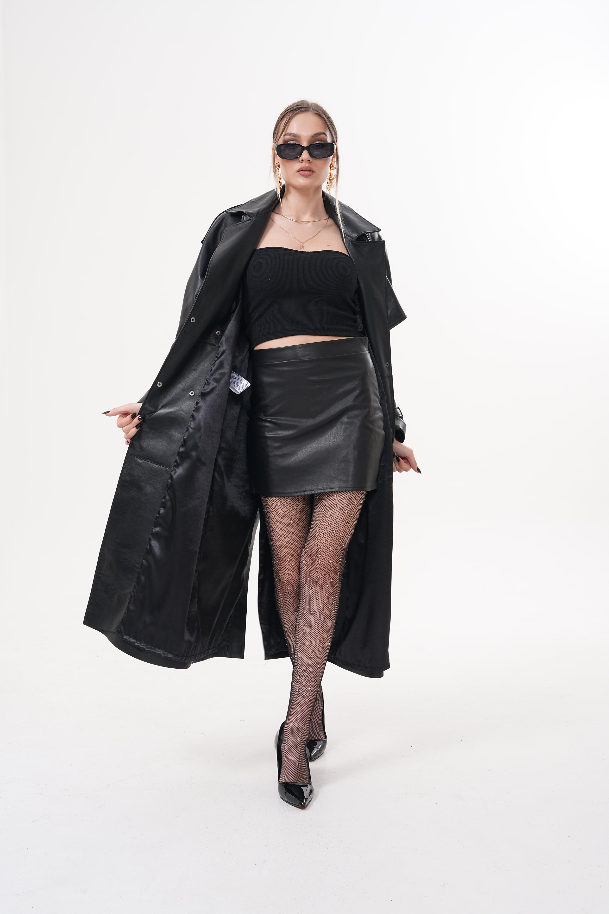 The Raven Black Leather Jacket - Vinci Leather