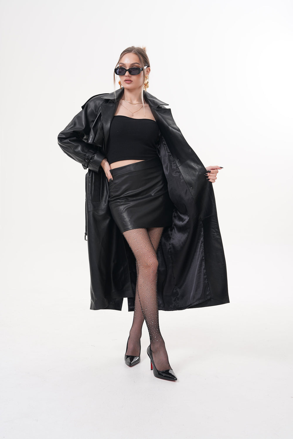 The Raven Black Leather Jacket - Vinci Leather