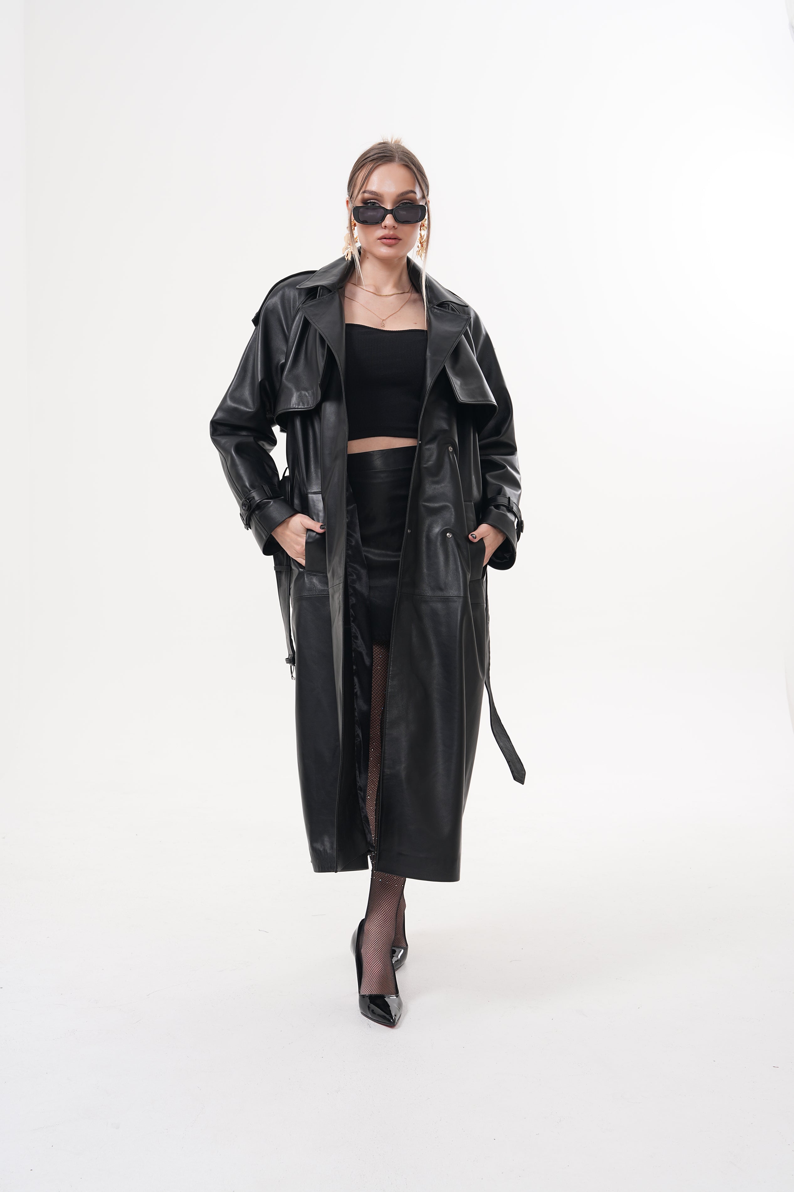 The Raven Black Leather Jacket - Vinci Leather