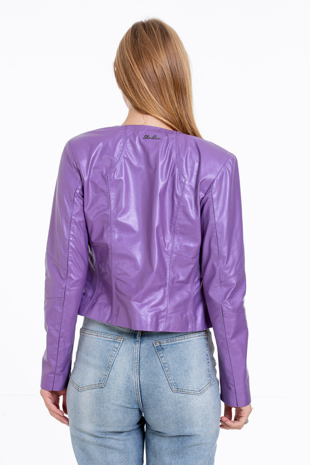 The Havnen  Lilac Leather Jacket - Vinci Leather
