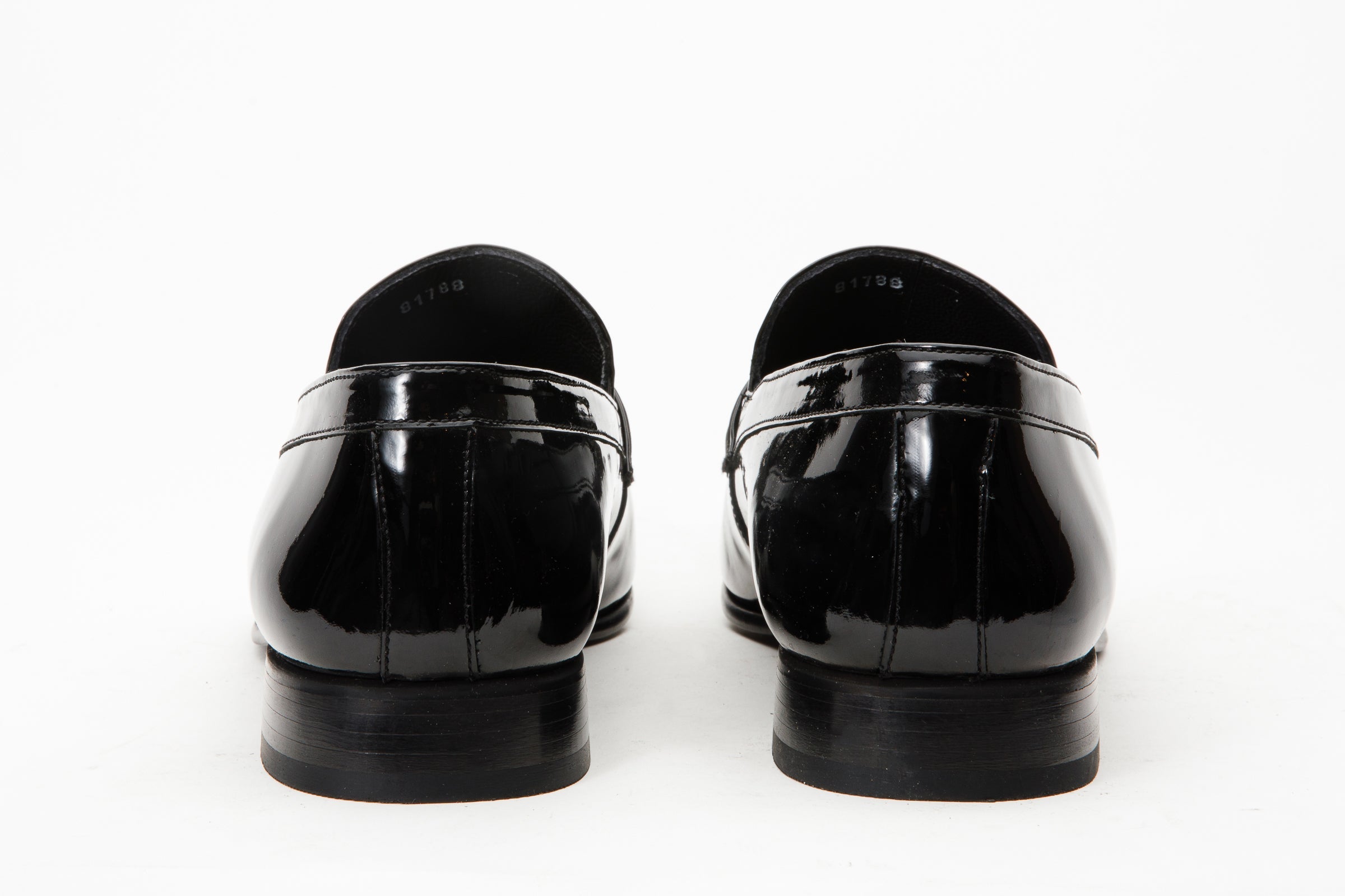 The Dodoma Black Patent  Leather Loafer Shoe - Vinci Leather