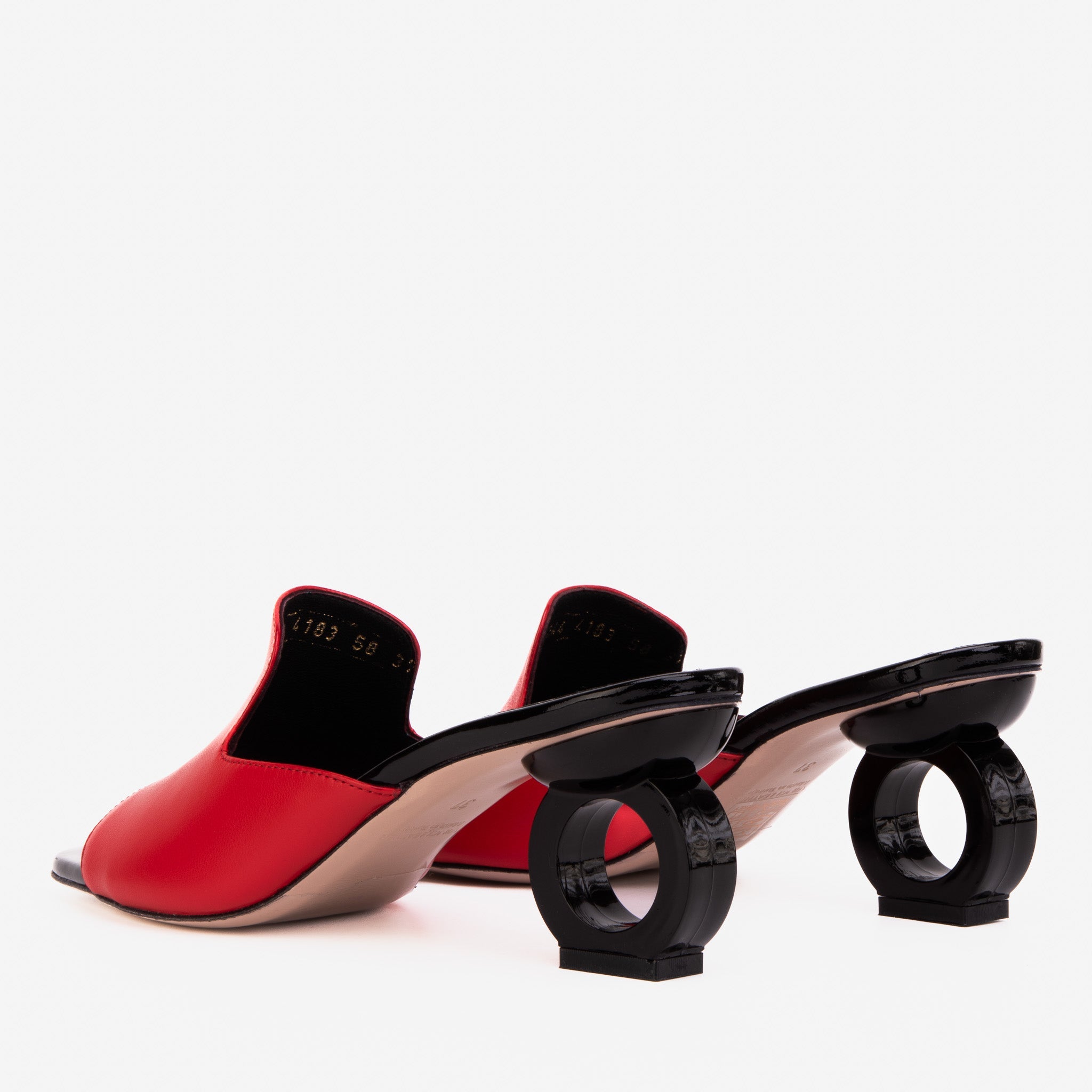 The Tory Red Leather Sandal - Vinci Leather