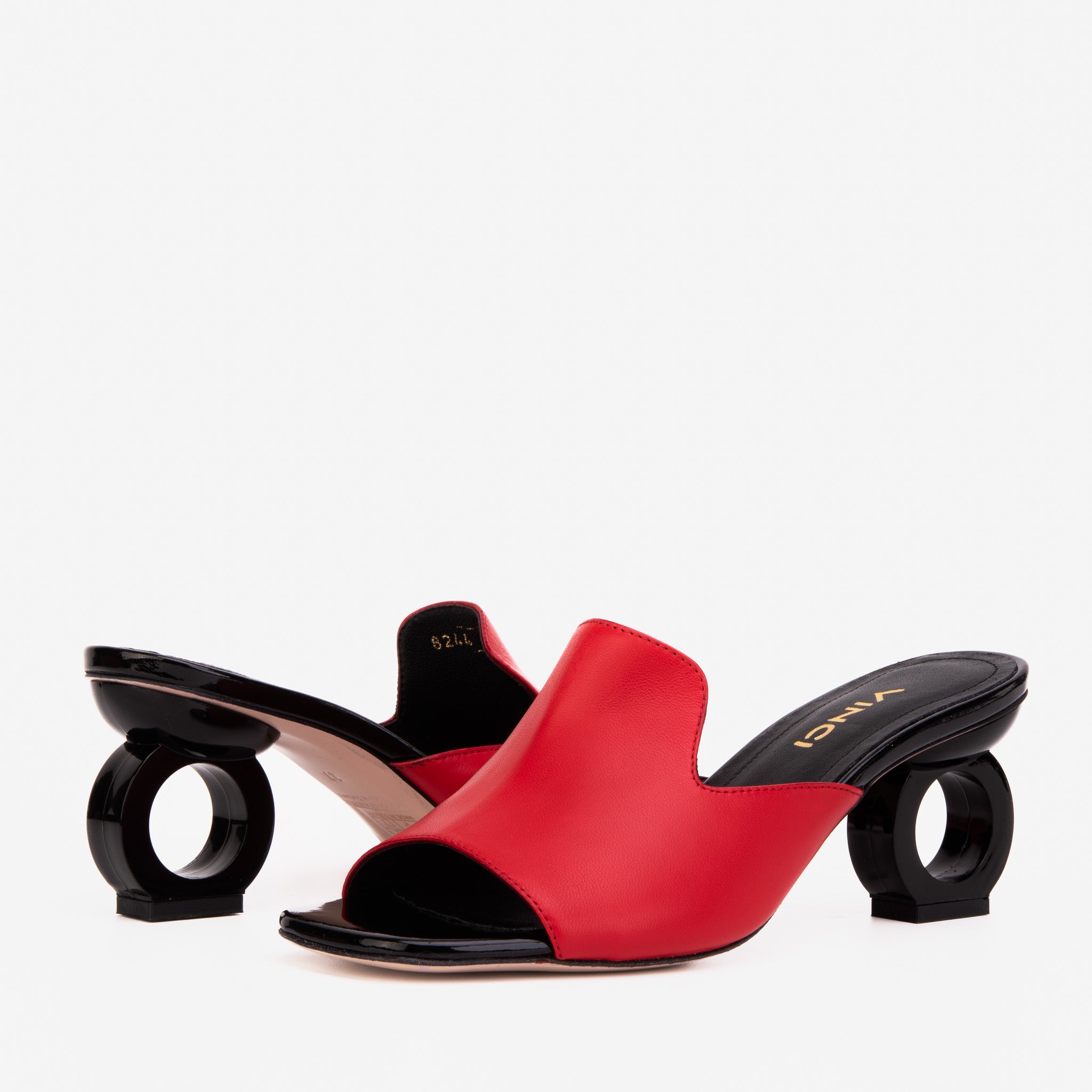 The Tory Red Leather Sandal - Vinci Leather