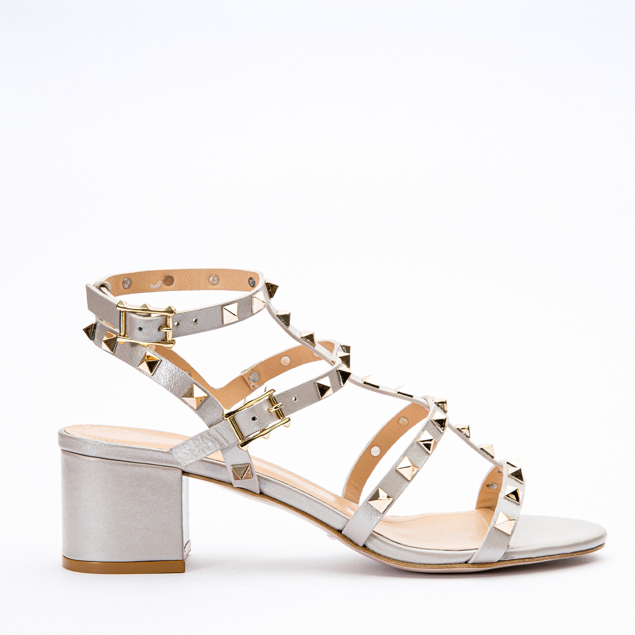 The Nejapa Beige Leather Multi Strap Sandal - Vinci Leather