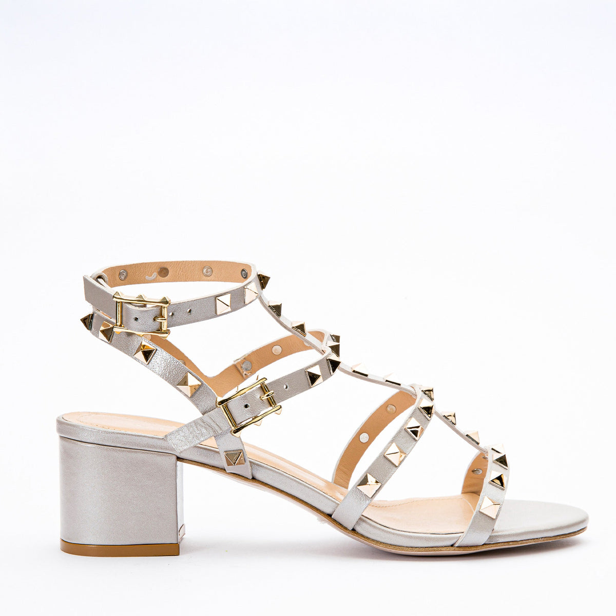 The Nejapa Beige Leather Multi Strap Sandal - Vinci Leather