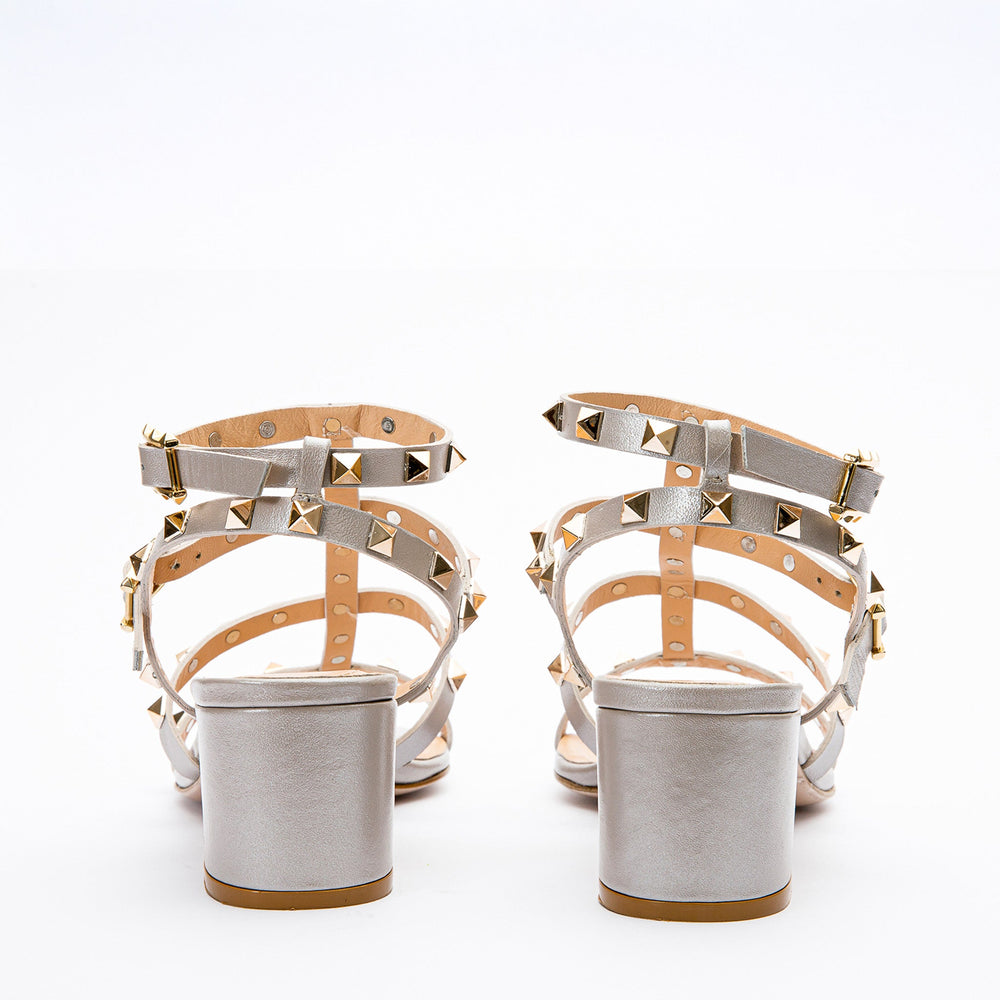The Nejapa Beige Leather Multi Strap Sandal - Vinci Leather