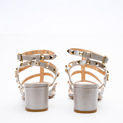 The Nejapa Beige Leather Multi Strap Sandal - Vinci Leather