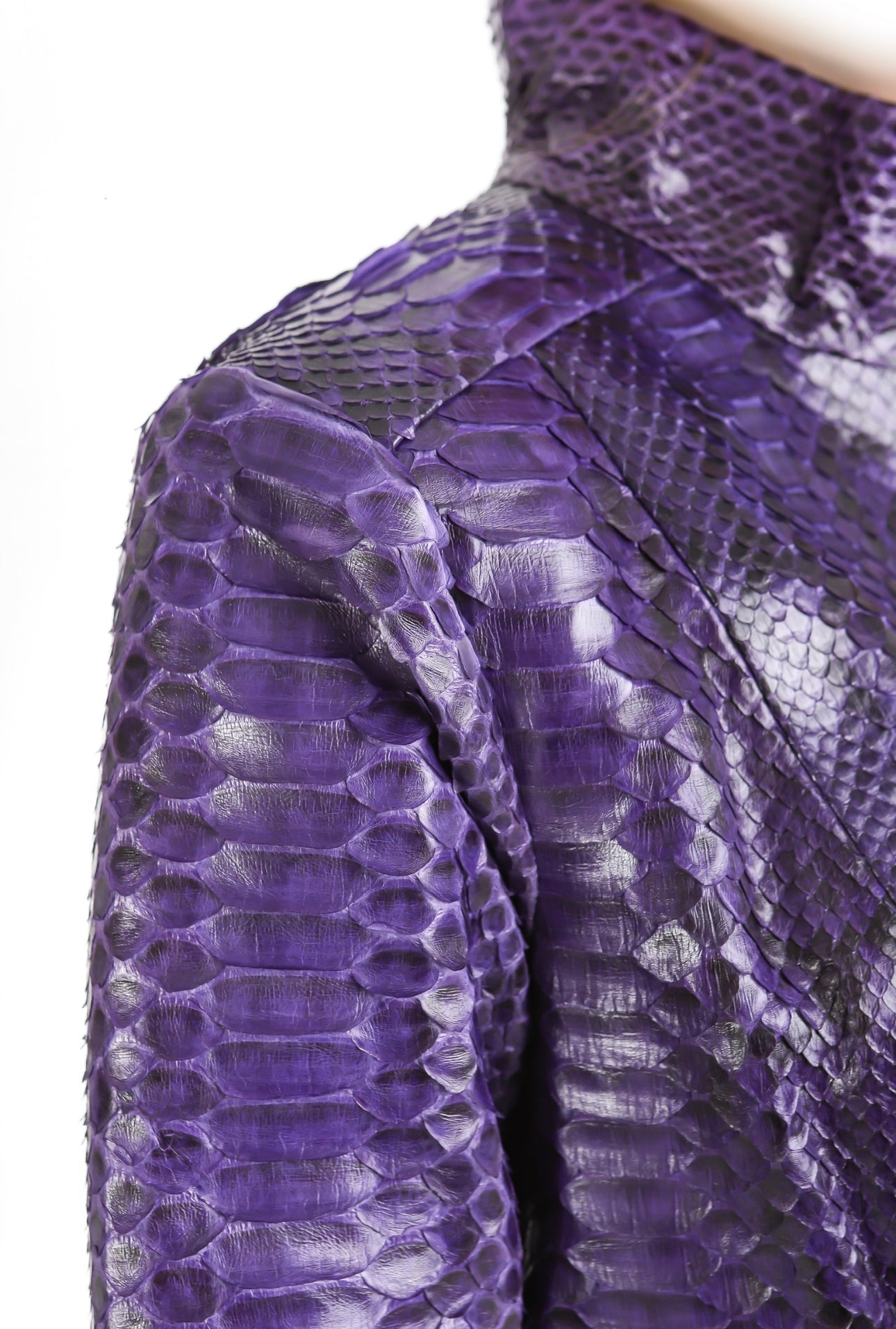 The Rubert Purple  Pyht Leather Jacket - Vinci Leather