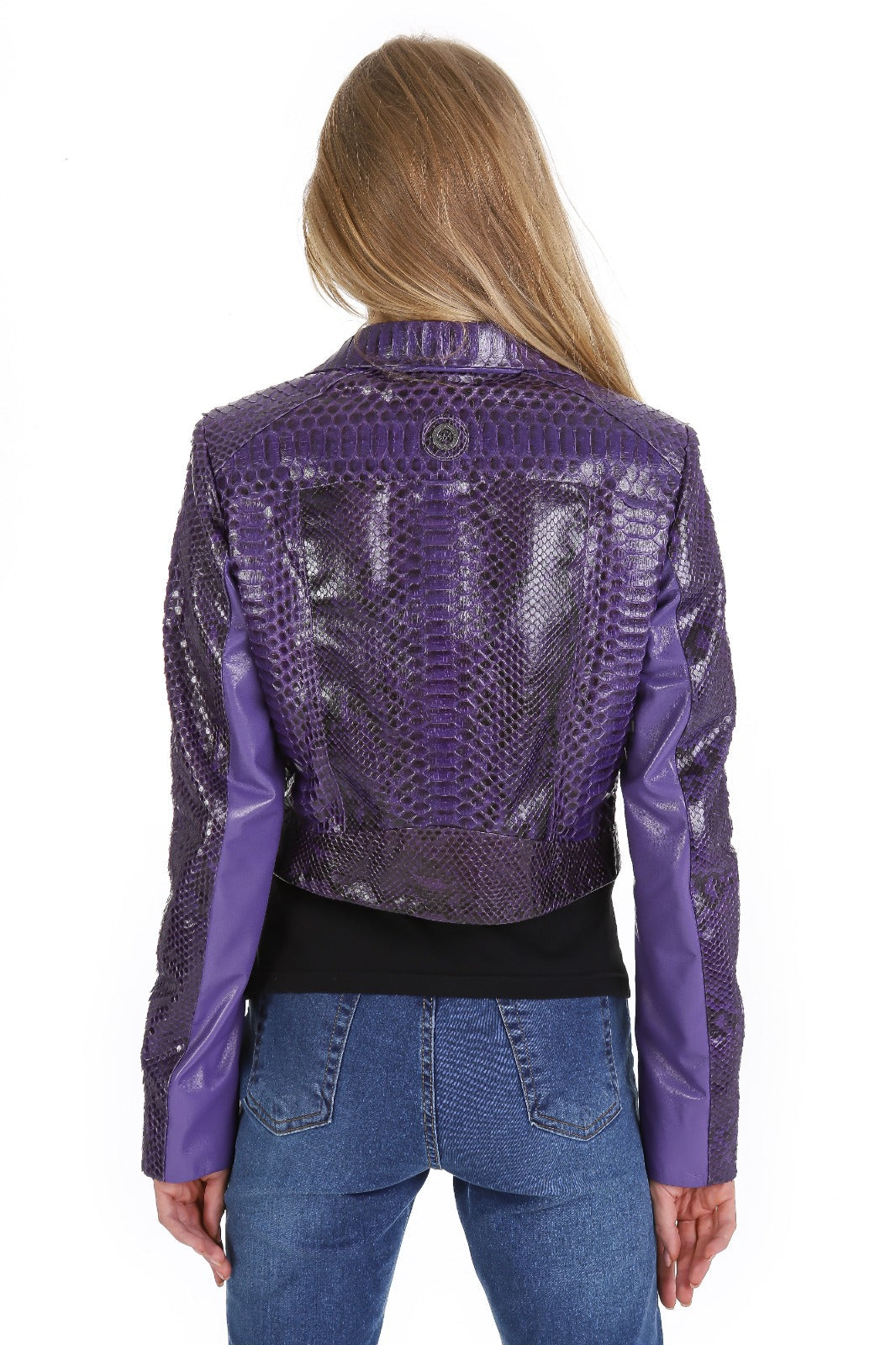 The Rubert Purple  Pyht Leather Jacket - Vinci Leather