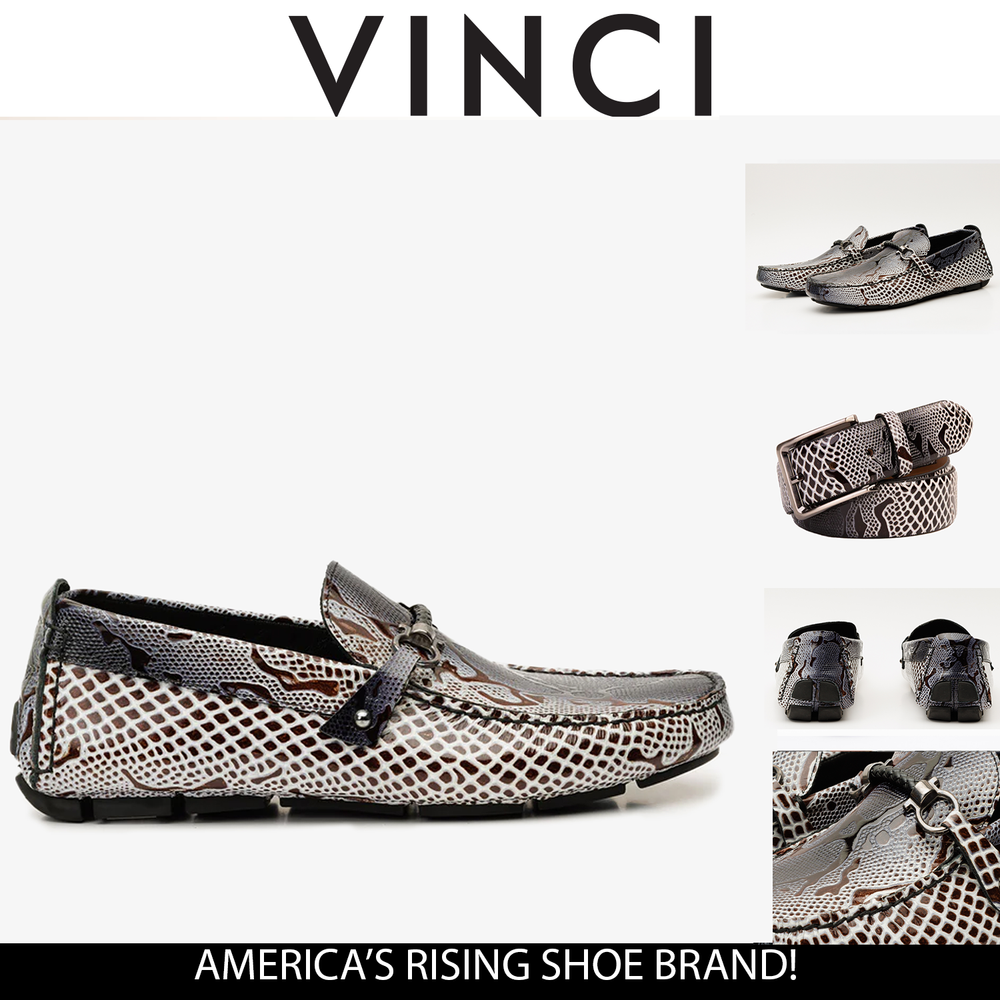 Bologna Black White Bit Drive Loafer Shoe - Vinci Leather